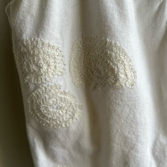 Club Monaco Embroidered Tank Top Ivory - Picture 4 of 8